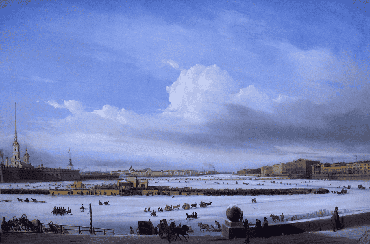 St. Petersburg. Sledging on the Neva — Alexey Bogolyubov