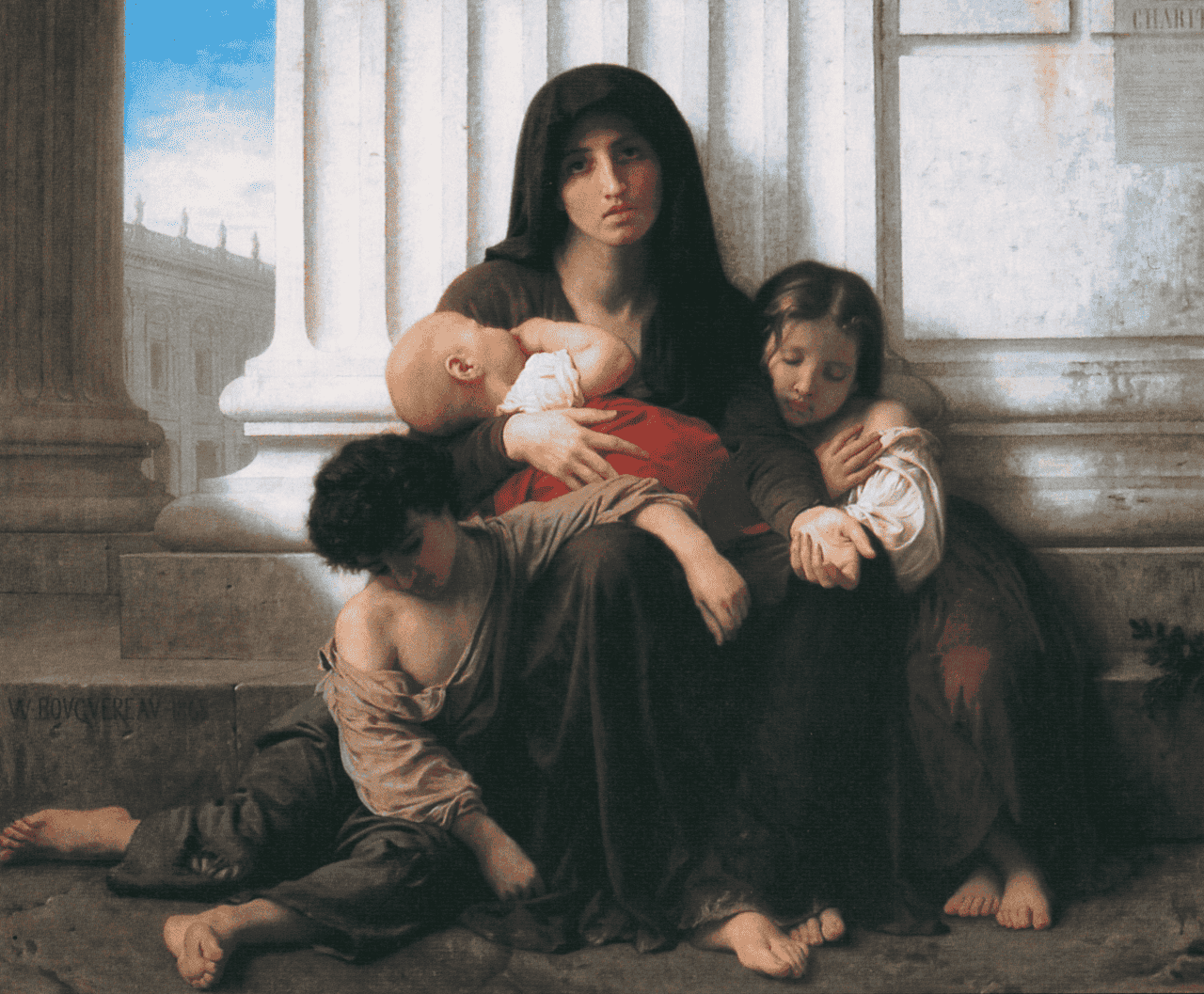 Charity or The Indigent Family — William-Adolphe Bouguereau