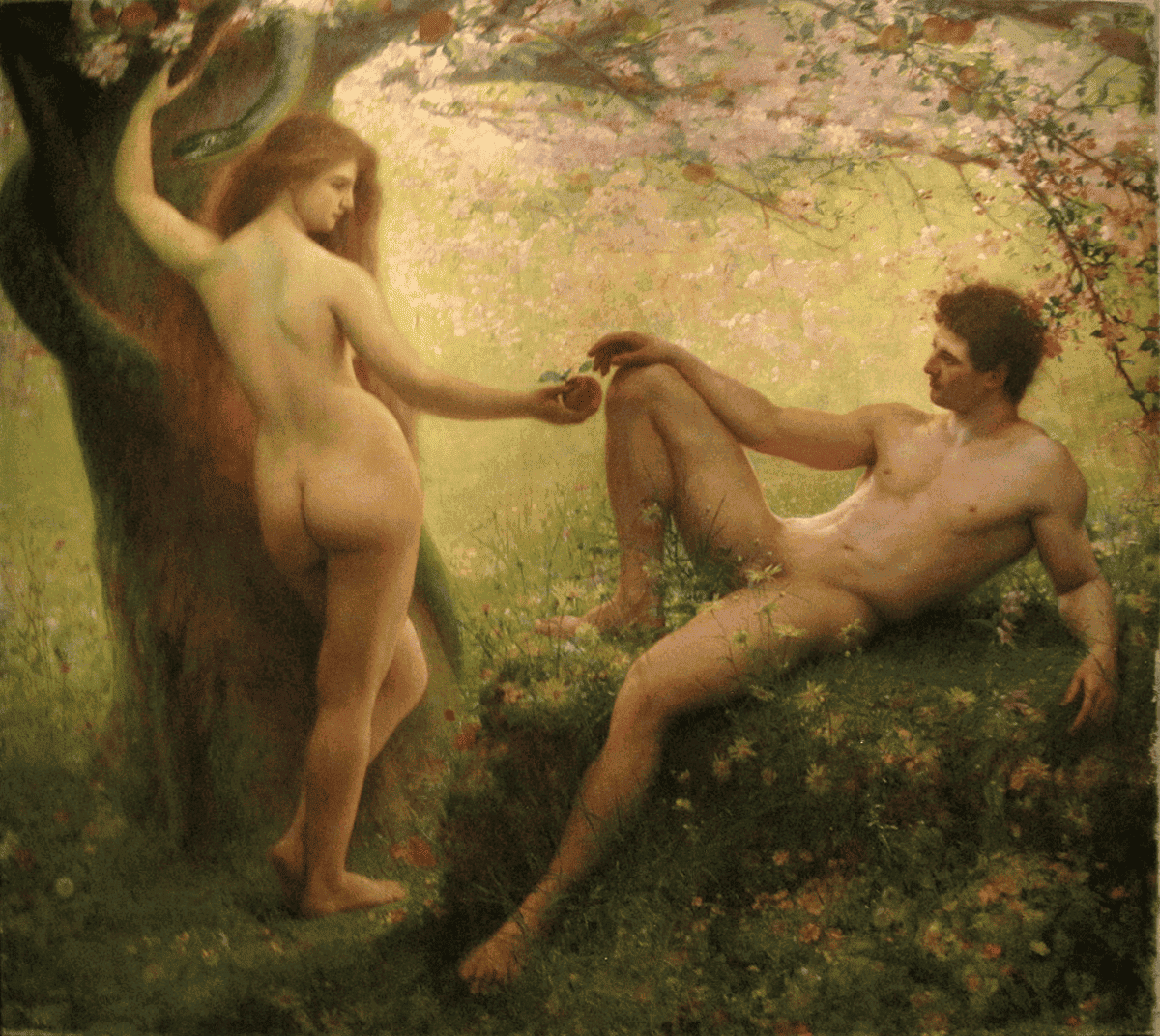 Adam Et Eve — Gustave-Claude-Etienne Courtois