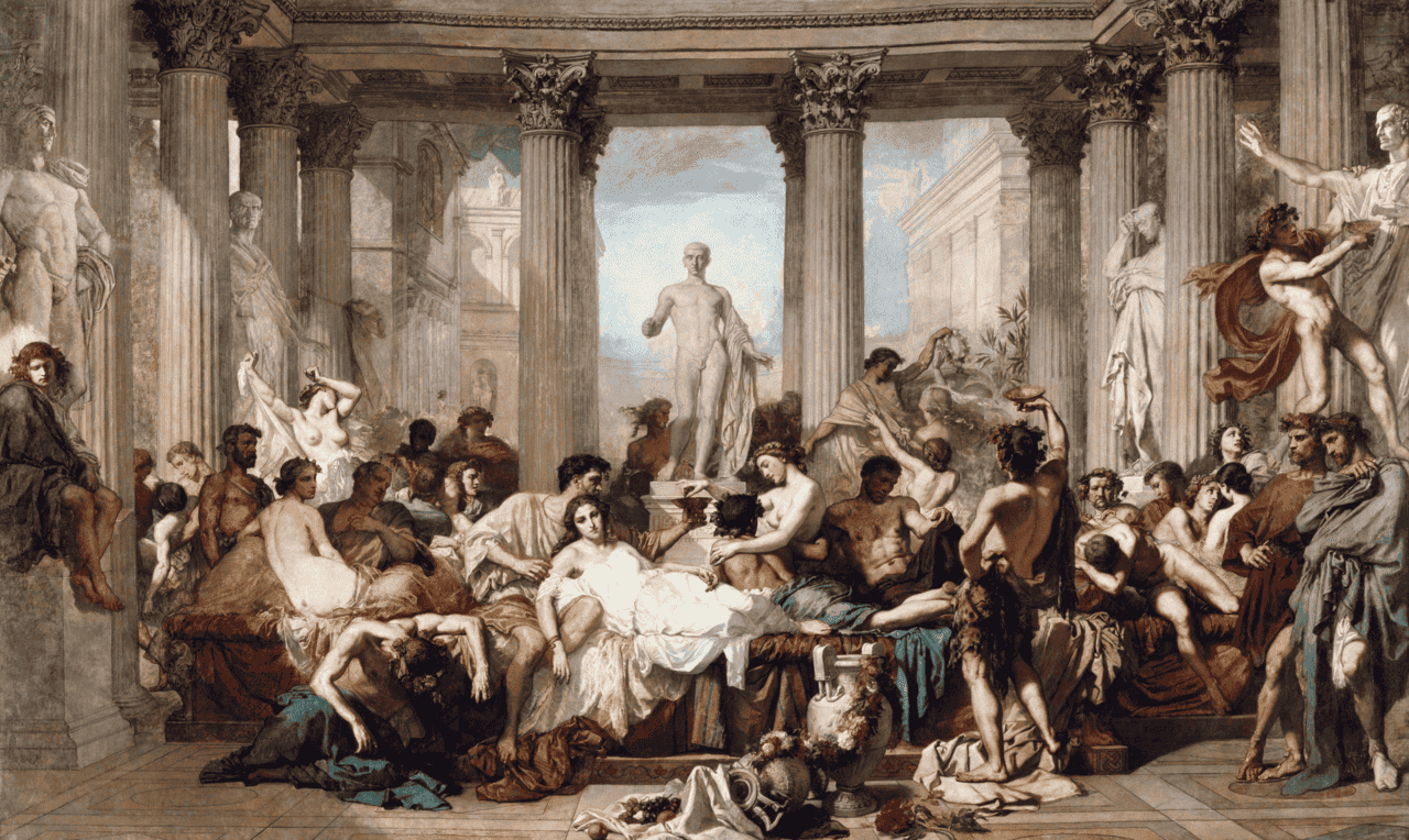 The Romans in their Decadence — Thomas Couture