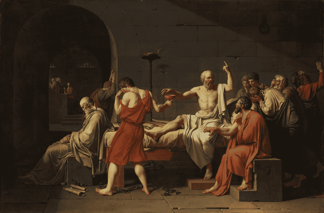 The Death of Socrates — Jacques-Louis David