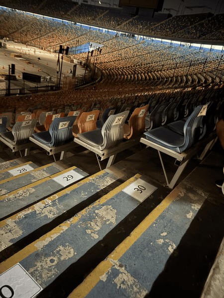 I was helping plugging some infrastructure at the International Cairo Stadium